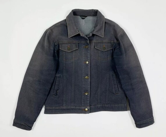 ★Malbon Golf★ Classic Blue Jean Jacket BLACK WOMAN ☆Malbon Golf☆ Classic Blue Jean Jacket BLACK WOMAN (Malbon