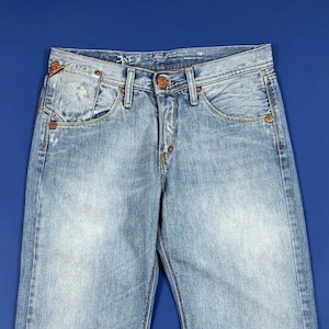 Take two jeans for men and women used djmon W29 L34 size 43 straight fit denim blue denim T6880