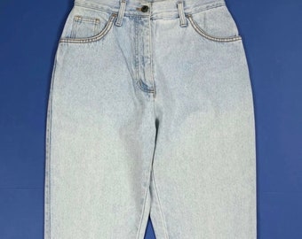 Gebrauchte Vintage Mom High Waist Jeans Cape Damen W32 Gr. 46 Hot Boyfriend T7714