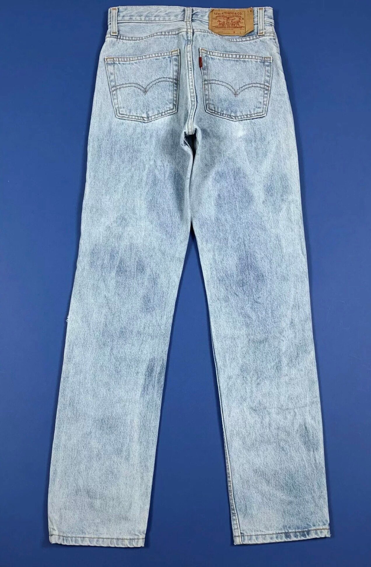Levis 501 W27 L34 Tg 41 Jeans Woman Used Denim Mom Hot Custom | Etsy