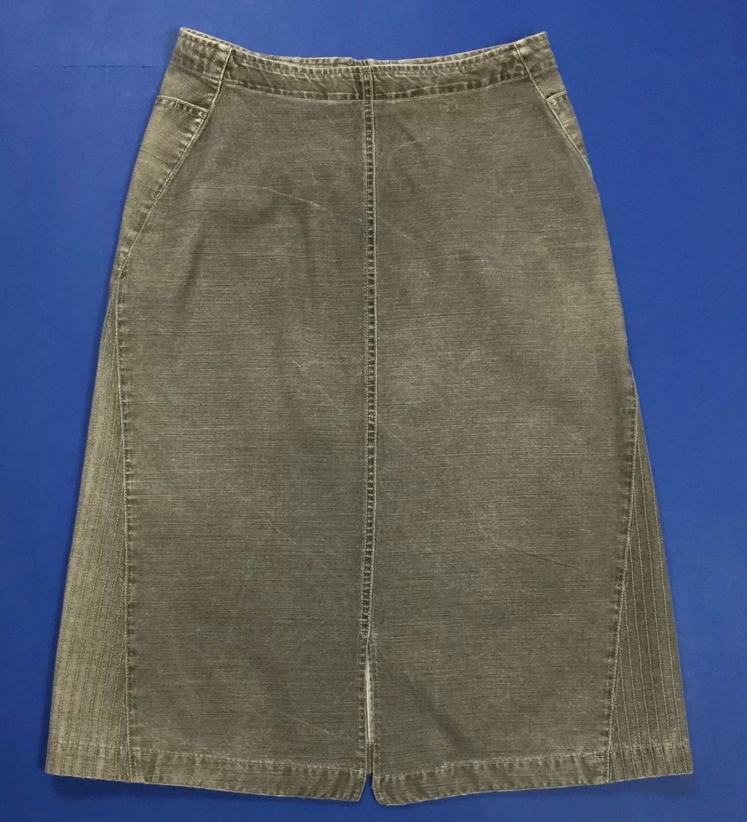 Tee+Skirt グレー Penny Black Skirt Jeans High Waist Hot Grey Used W28 Tg42