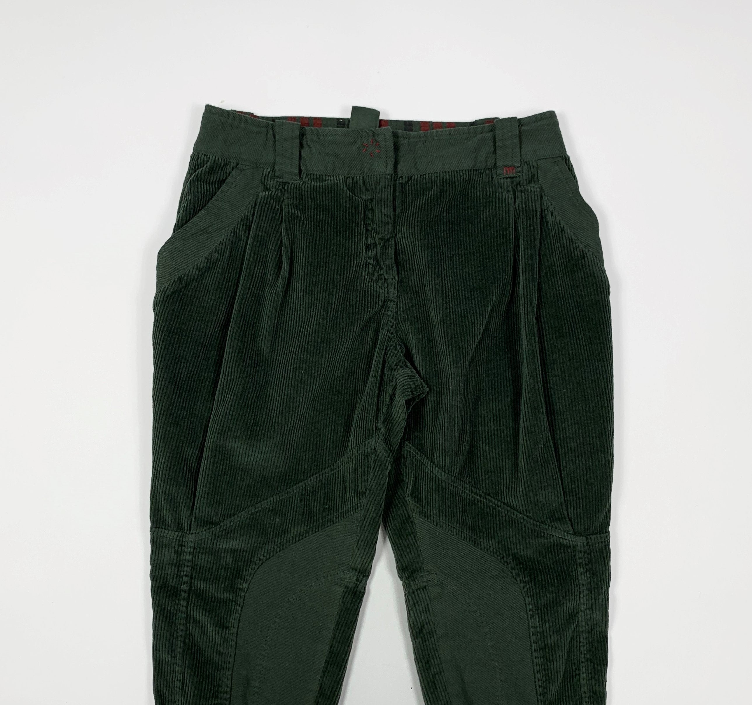 I'm Isola Marras Corduroy Trousers Woman Used W26 Tg 40 Green Lux T8247 -   Canada