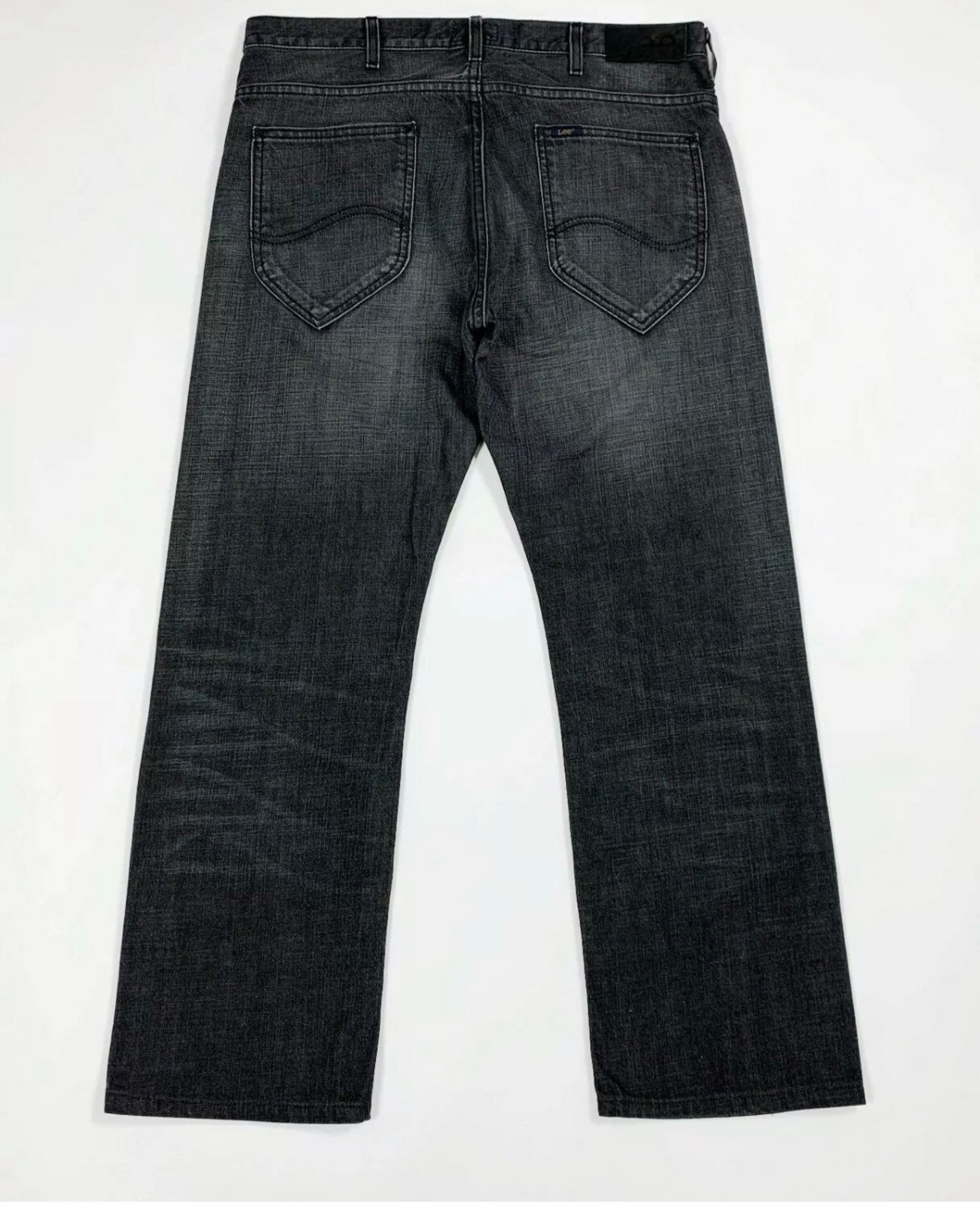 Lee clark jeans uomo usato W34 tg 48 denim gamba dritta grigio | Etsy