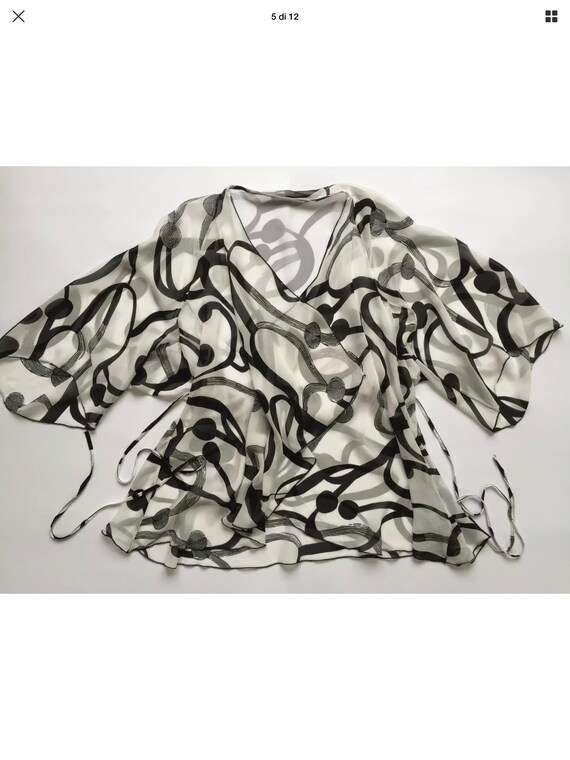 Didier Parakian I42 F38 Ceremony Blusa Shirt Over Dress Sexy 