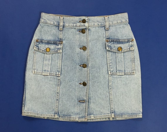 Blues Club Mini Skirt Jeans Size28 Tg en 42 GB12 Blue Short - Etsy