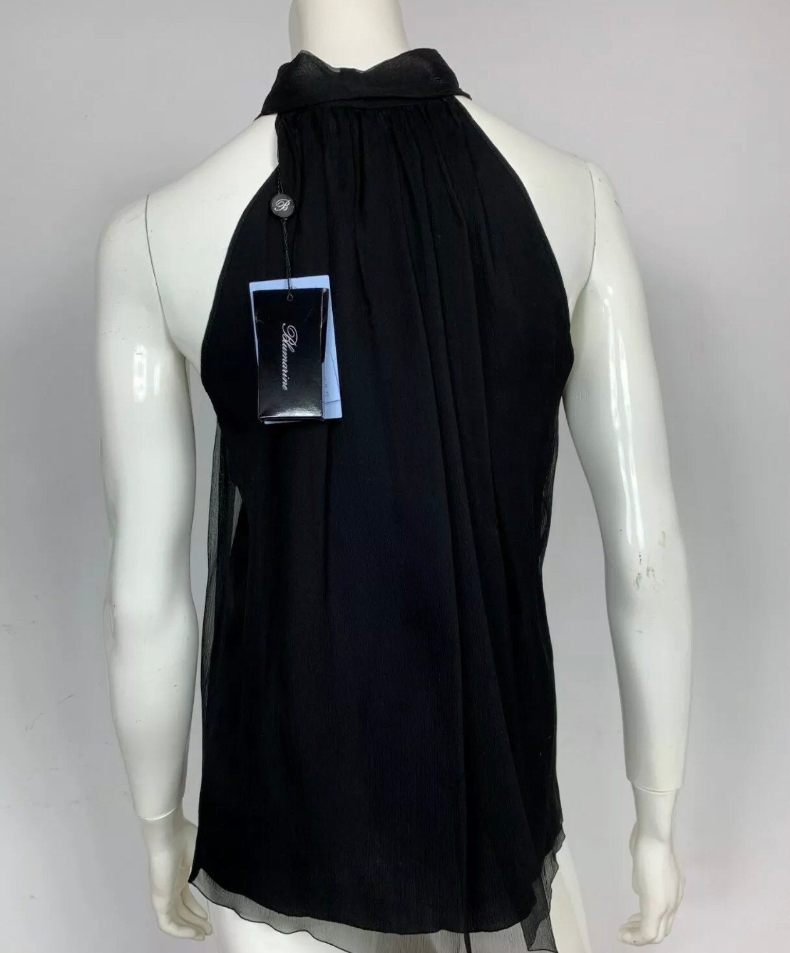 Tシャツ・カットソー BLUMARINE Black Silk Blouse Blumarine Blouses for Women - Shop on FARFETCH