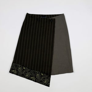 St martins scandinavian design skirt woman S band brown skirt fashion T8333