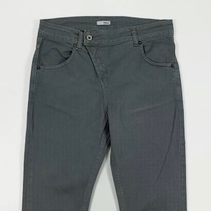 Eks women&#39;s jeans used W28 Tg42 grey denim skinny low crotch T6558