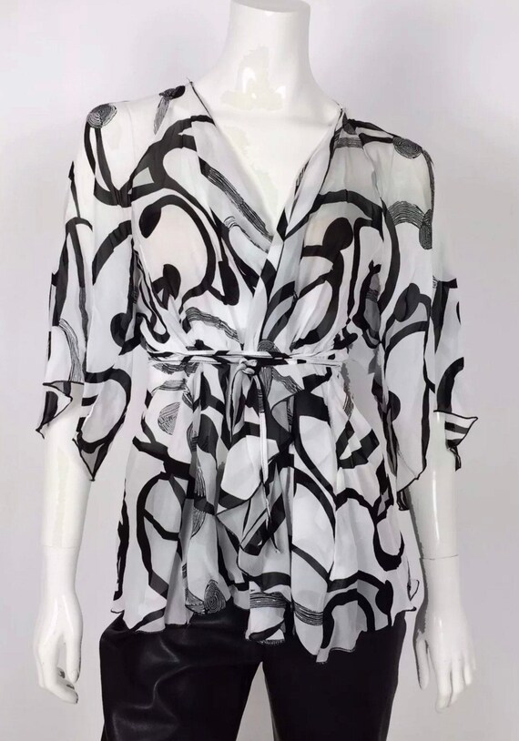 Didier Parakian I42 F38 Ceremony Blusa Shirt Over Dress Sexy 