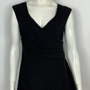 Blumarine black dress with drape stretch dress Size 46 D40 W32 luxury T6538
