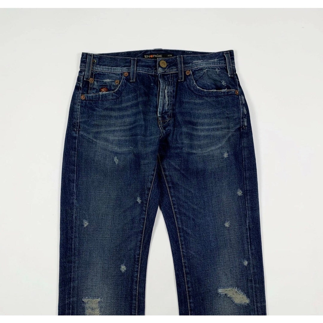 Energie Justin Men's Jeans Used W32 Size 46 Boyfriend Blue