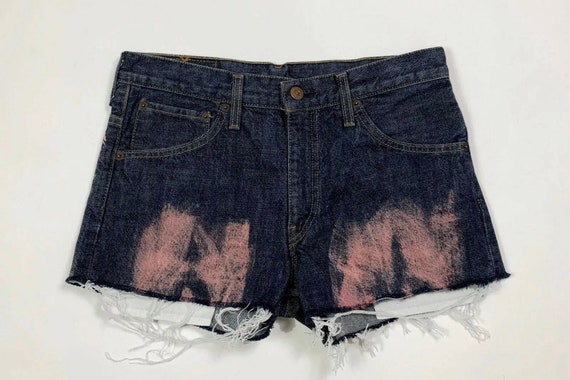 Levis shorts custom jeans donna usato destroyed hot W31 Tg45 | Etsy Italia