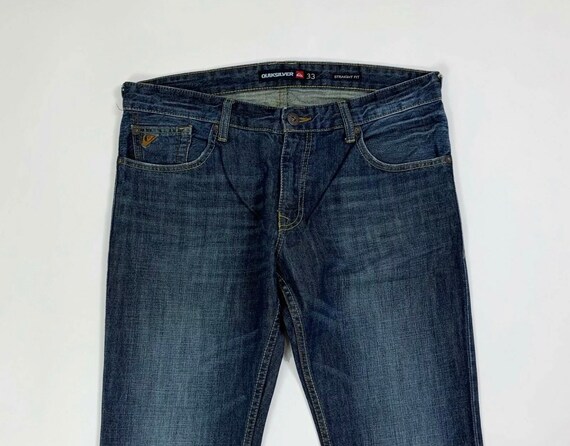 Quiksilver jeans hombre usado EUR33 W37 tg 51 straight fit denim boyfriend T7284 Etsy Espana