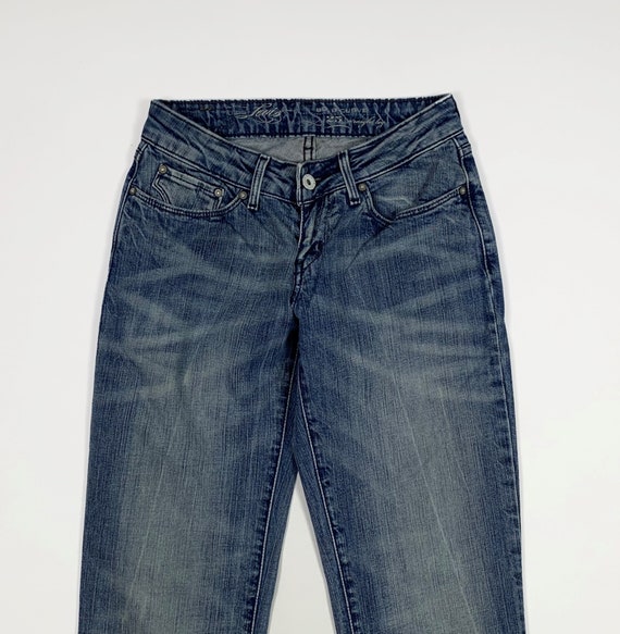 Jeans de mujer Levis bold curve pierna recta usado W25 talla 39 azul denim T8456 Etsy Mexico