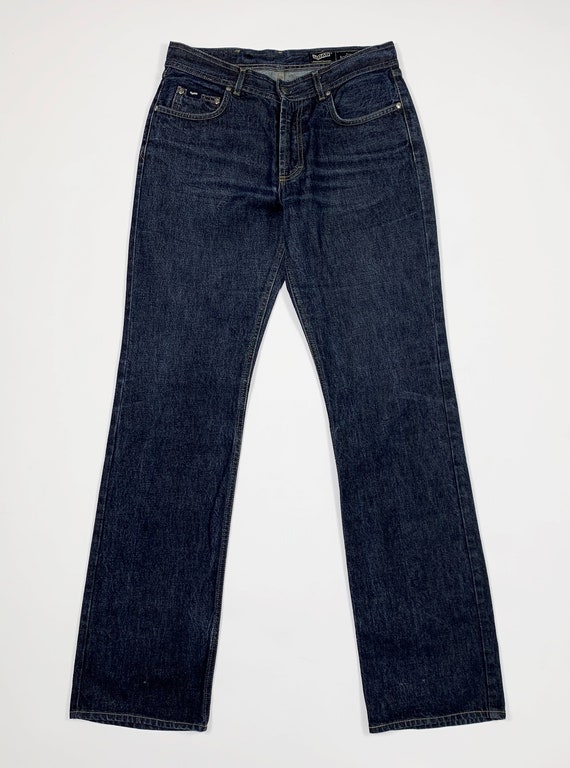 Gas jeans homme femme occasion W32 taille 46 bootcut evase denim bleu T8415 Etsy France
