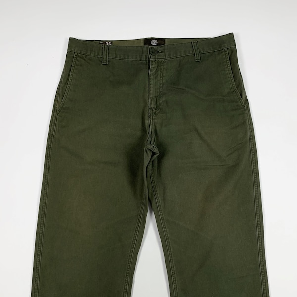 Timberland used men's trousers EUR36 W38 size 52 straight leg green T8576