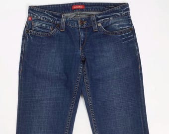 Indian Rose Revival neu L W31 Gr. 45 Damen Jeans gebraucht schmal gerade Risse T2171