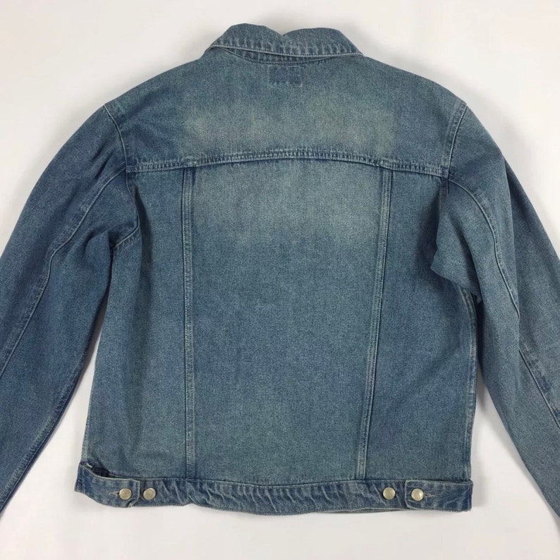 Memphis Jacket Jeans XL Vintage Jacket Biker Blue Jacket Used - Etsy