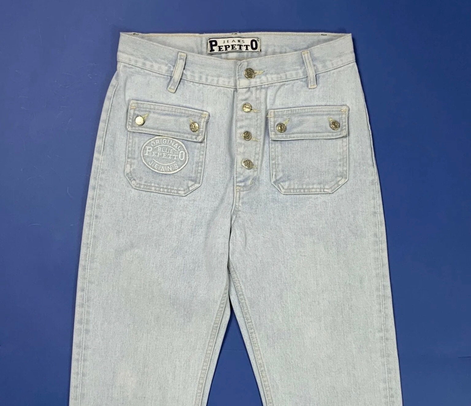 Pepetto Jeans Woman Used W30 L34 Tg 44 Boyfiend High Waist Vintage Denim  T4959 