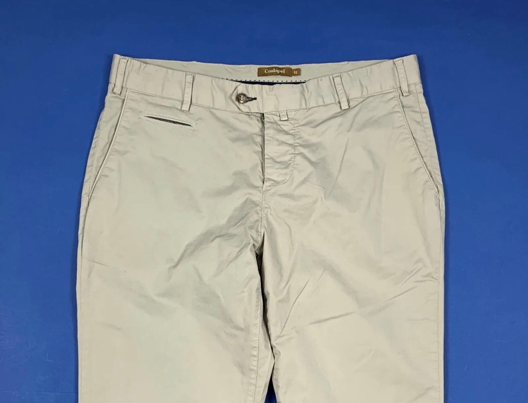 Conbipel Men's Trousers Used W38 Tg 52 Straight Leg Slim Grey Boyfriend ...
