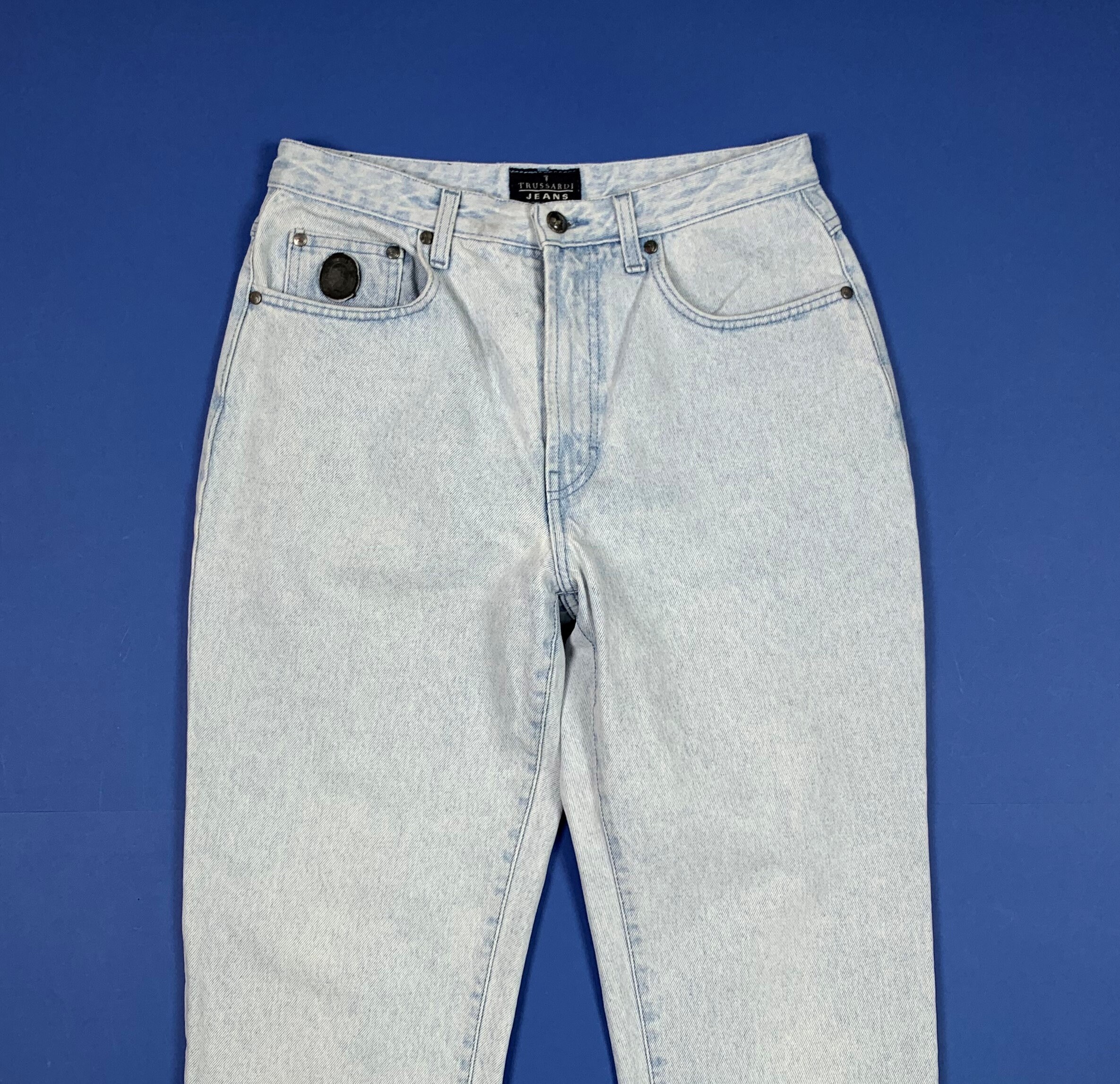 Trussardi jeans donna usato mom vita alta W34 tg 48 hot vintage