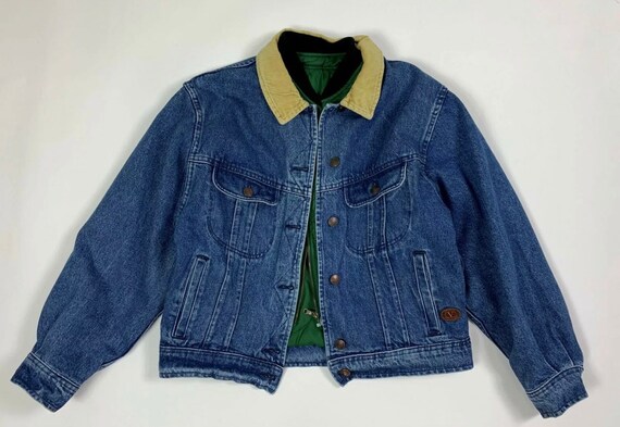 Valentino giubbotto jeans invernale sherpa uomo usato L | Etsy Italia