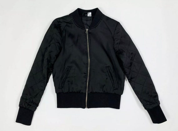 HM H&M Divided Women's Short Jacket Used EUR36 Size 40 Black HM H&M Divided Women's Short Jacket Used EUR36 Size 40 Black