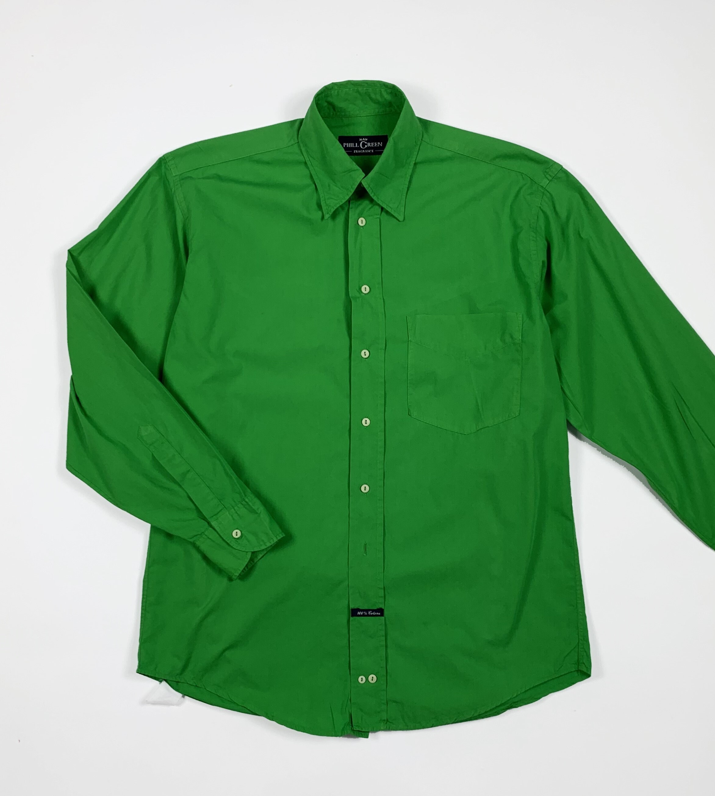トップス FOUNDOUR REGULAR COLLAR SHIRT GREEN FOUNDOUR - ファウンダ 25SS REGULAR COLLAR SHIRT(015FD251014