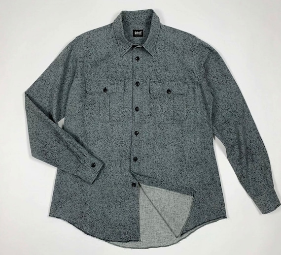 Schott NYC Herren Hemd - T-Shirt Mit Taschen Und Schultern