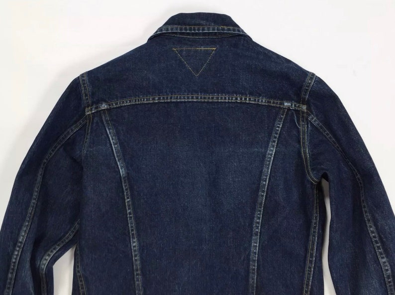 Meltin pot giubbino giacca jeans jacket S blu donna vintage usato denim T2615