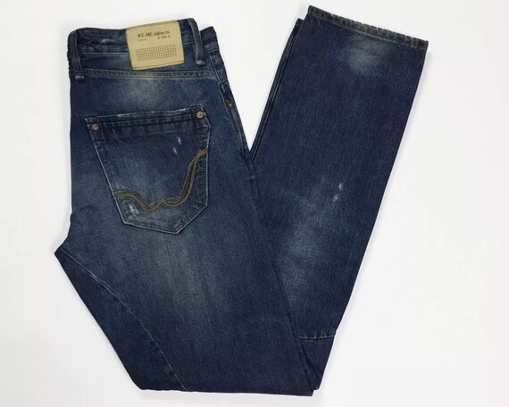 Rifle 1659 Sirio Jeans Man Used Slim W30 L34 Tg44 Destroyed