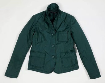 Express by giorgio kauten giacca imbottita jacket donna S usato verde T7292