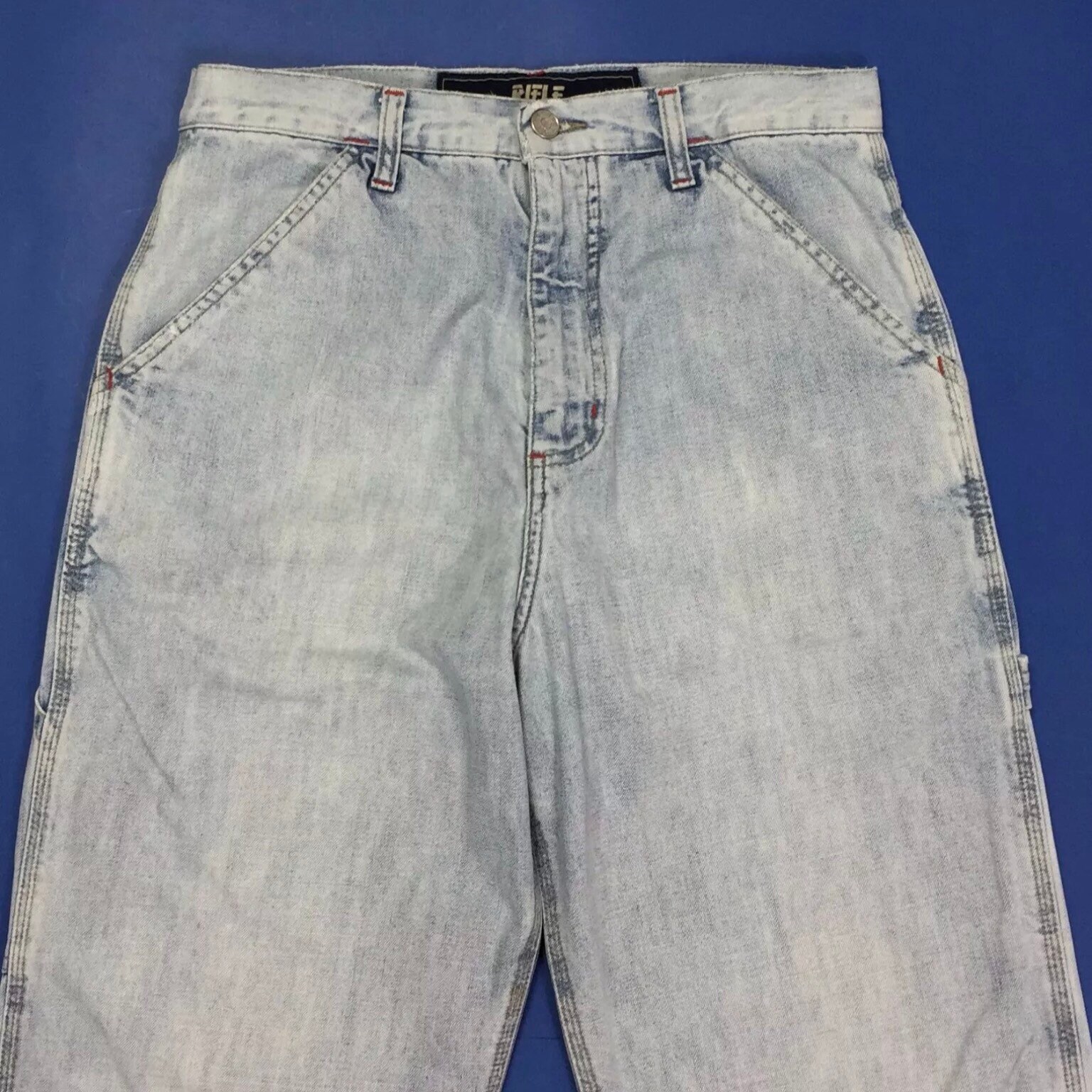 Rifle Jeans Work Clothes Denim Vintage W30 Tg44 Used Blue | Etsy Ireland