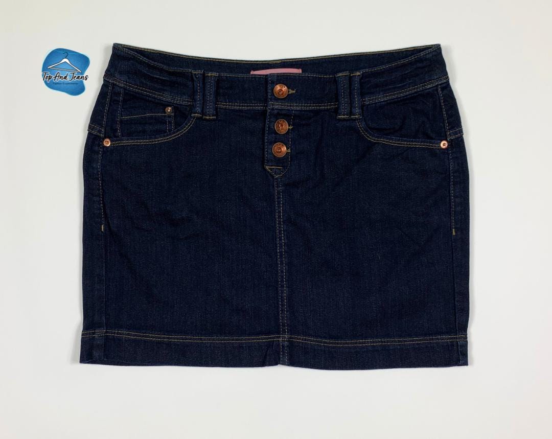 QS unique for your personal identity women's skirt used denim S/M jeans T8840