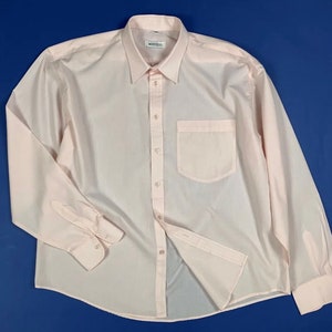 Montego used men&#39;s shirt XXL 45 18 pink man shirt used long sleeve T6576