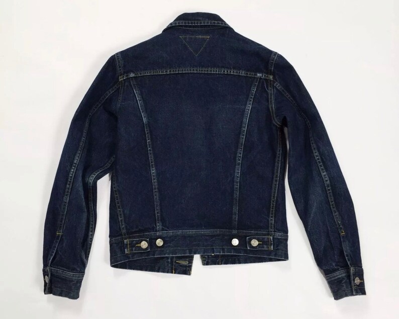 Meltin pot giubbino giacca jeans jacket S blu donna vintage usato denim T2615