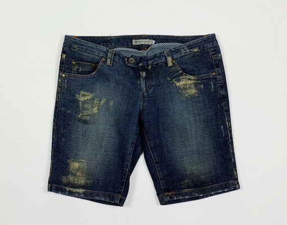 Buy Rinascimento Shorts Jeans Denim Women Used L W32 Tg 46 Blue Online in  India - Etsy