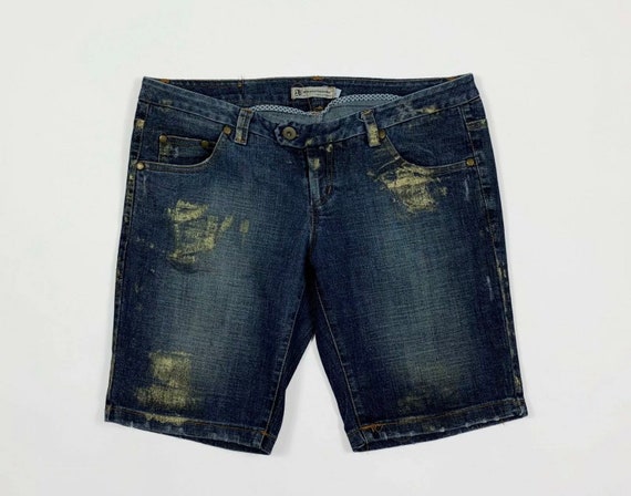 Buy Rinascimento Shorts Jeans Denim Women Used L W32 Tg 46 Blue Online in  India - Etsy