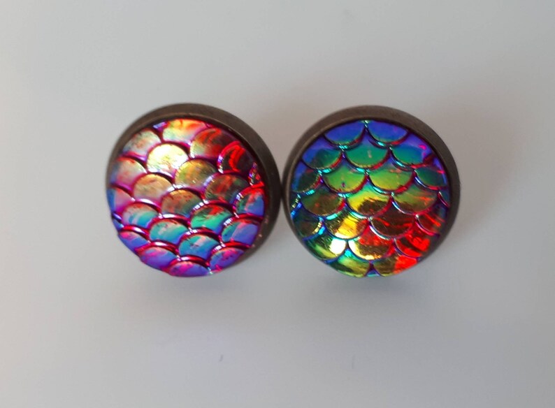 Mermaid Earrings Mermaid accessories Mermaid things Mermaid Jewellery Mermaid Stud Earrings