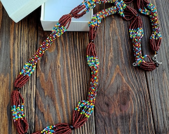 Collares de cuentas Oya, tradición africana Orunmila Eleke, Collares Orisha, joyería yoruba, Santería Lucumi, Elekes IFA Obatala