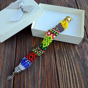 Idde de Cuchillo bracelet - 7 potencias 7 african powers Afticana Collar de potencias African beads Yoruba jewelry Santeria jewelry