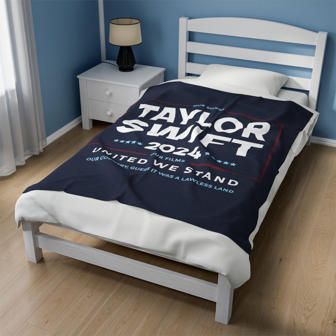 Taylor Swift Blanket Navy / Taylor Swift for President Blanket Etsy