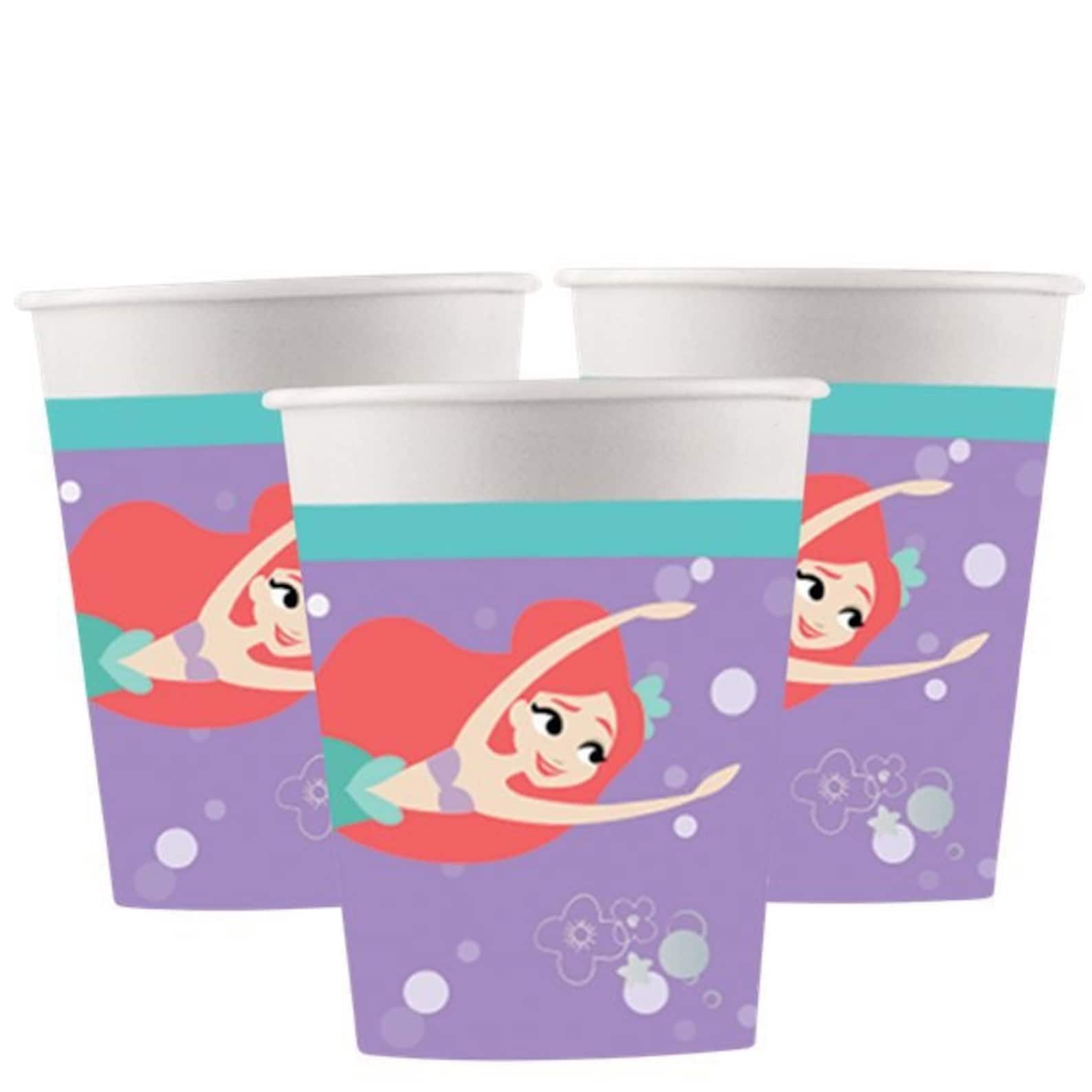 Disney Little Mermaid Party Paper Cups Under the Sea Theme Etsy