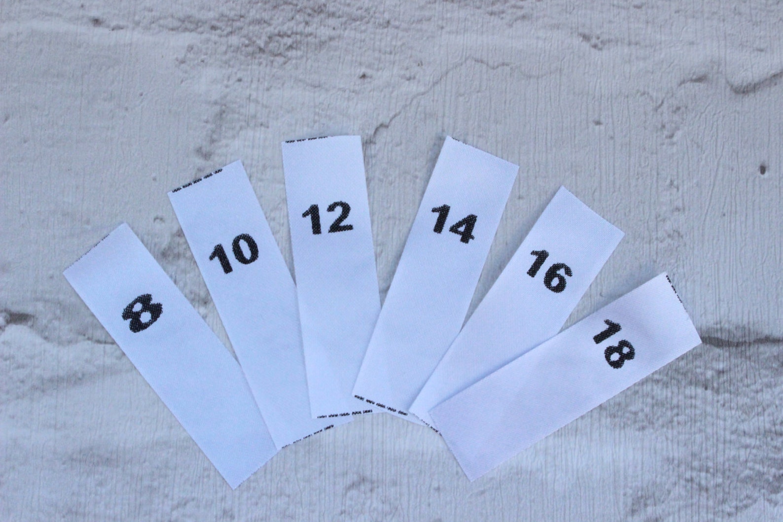 15mm Polyester Clothes Size Labels Sew in Size Labels. Etsy