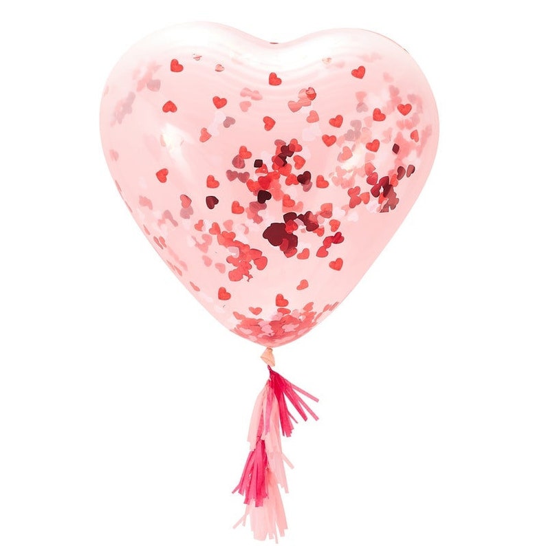 Large Heart Balloon Kit Valentine/'s Day Decorations Engagement Party Confetti Balloon Heart Shaped Balloon Wedding Decor