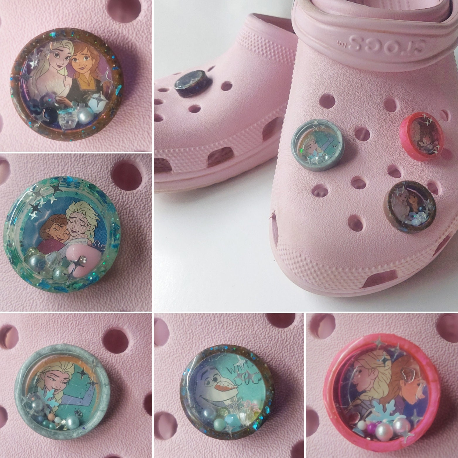 Charms for Shoes Elsa Crocs Jibbitz Shaker Charms Etsy