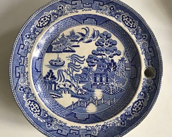 Willow Pattern Baby Warming Plate