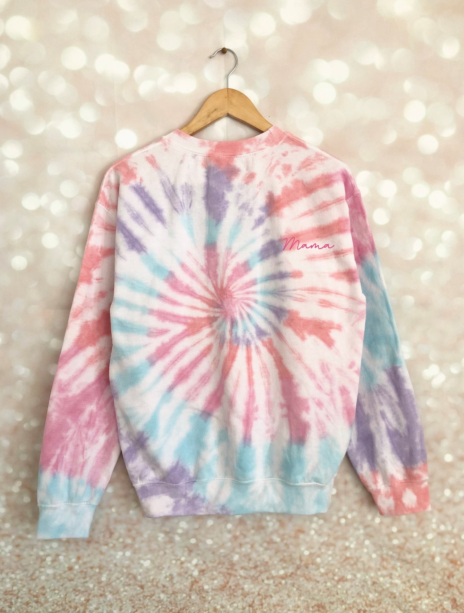 Tie Dye Sweatshirt - Custom Hand Embroidered Crewneck Sweatshirt [plus  Sizes Available] - Etsy Canada