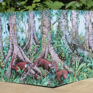Regenwald - Concertina Grußkarte