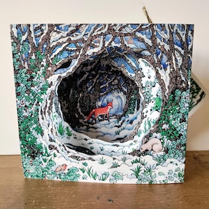Winter in the Holloway - Double-sided Papercut Concertina Card